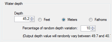 2. Water depth